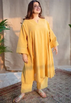 Zanie Slub Cotton Straight Pant