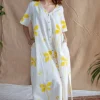 Zaya Dabu Slub Cotton Hand Embroidered Kurta