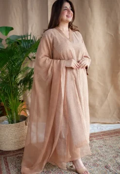 Zesha Dabu Slub Cotton Embroidered Kurta