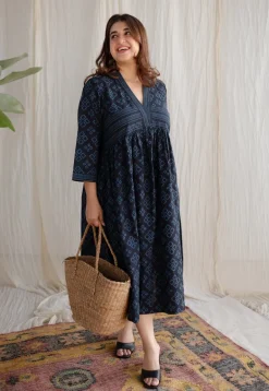 Zohal Ajrakh Cotton Dress