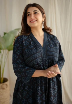 Zohal Ajrakh Cotton Dress