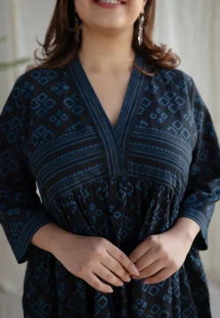 Zohal Ajrakh Cotton Dress