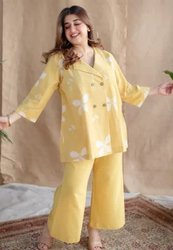 Zuelia Dabu Slub Cotton Co-ord Set