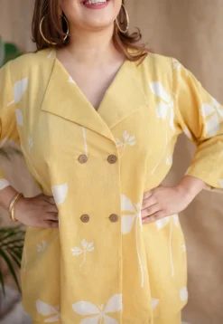 Zuelia Dabu Slub Cotton Co-ord Set