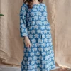 Zyra Dabu Slub Cotton Kurta